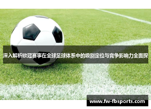 深入解析欧冠赛事在全球足球体系中的级别定位与竞争影响力全面探